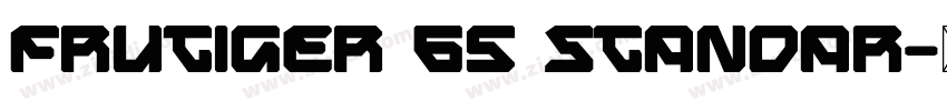 Frutiger 65 Standar字体转换